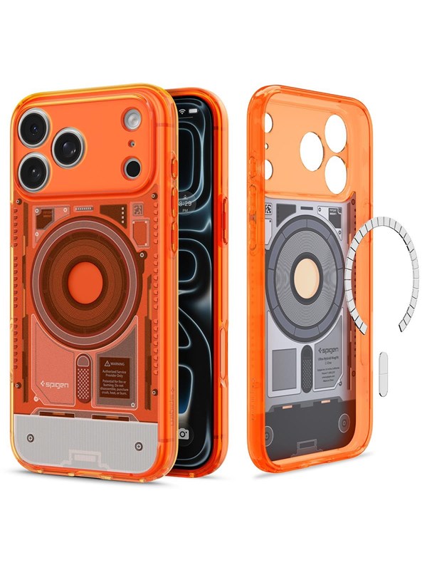 Spigen Ultra Hybrid MagSafe - c-one tangerine - iPhone 18 Pro/17 Pro