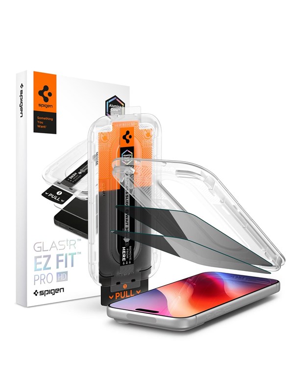 Spigen Glass tR EZ Fit Pro HD (Privacy) 2 Pack - iPhone 18 Pro Max