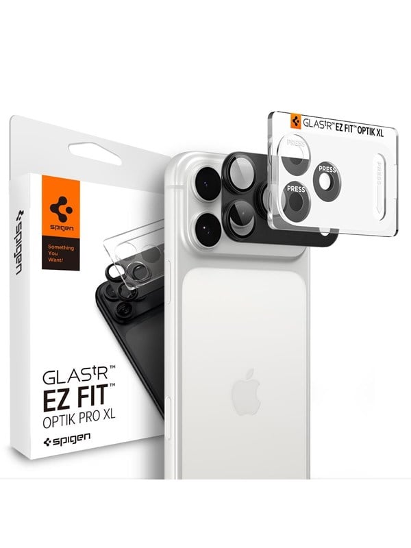 Spigen Glass tR EZ Fit Optik Pro XL 1 Pack - dark gray - iPhone 18 Pro Max