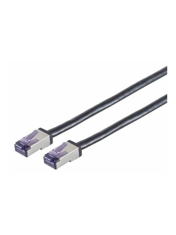 Lanview patch cable - 10 m - black - Svart - 10m