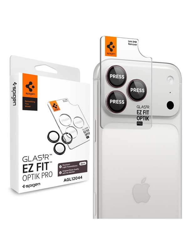 Spigen Glass tR EZ Fit Optik Pro 2 Pack - dark cherry - iPhone 18 Pro Max/18 Pro
