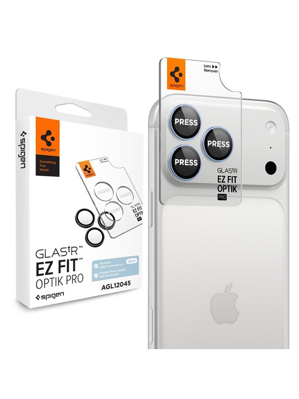 Spigen Glass tR EZ Fit Optik Pro 2 Pack - light blue - iPhone 18 Pro Max/18 Pro