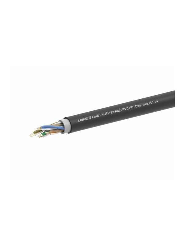 Lanview bulk cable - 305 m - Svart - 305m