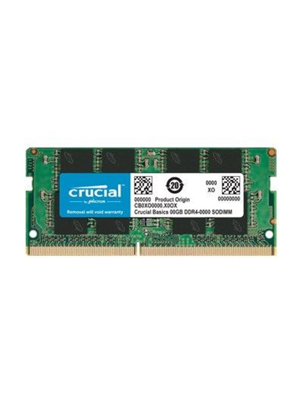 Crucial Basics SODIMM DDR4-3200 - 16GB - CL22 - Single Channel (1 pcs) - Grønn