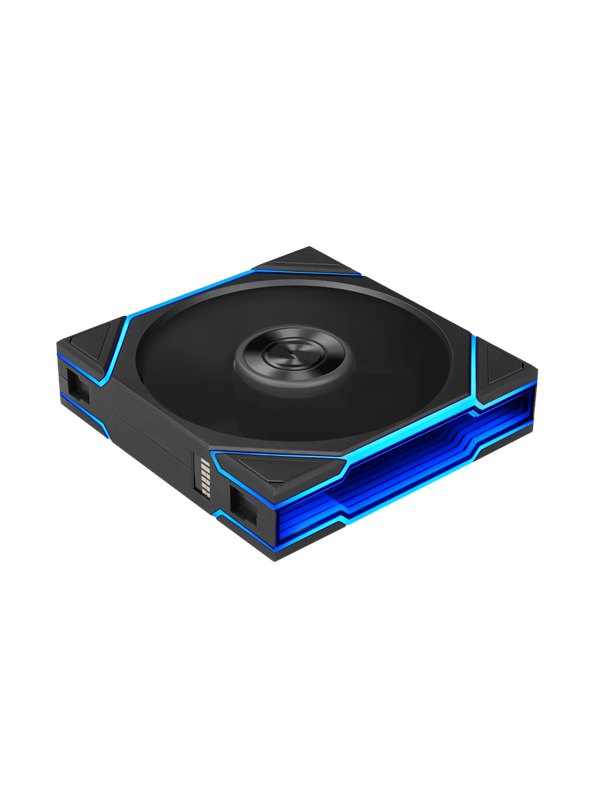 Lian Li UNI FAN TL FLEX 120 Reversed - Kabinettvifte - 120mm - Svart med RGB LED-lys - 33 dBA