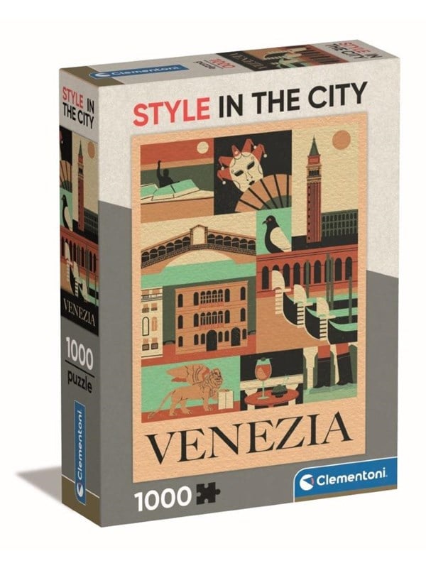 Clementoni Puslespill HQC Style in the City - Venezia, 1000 br 2D Puslespill