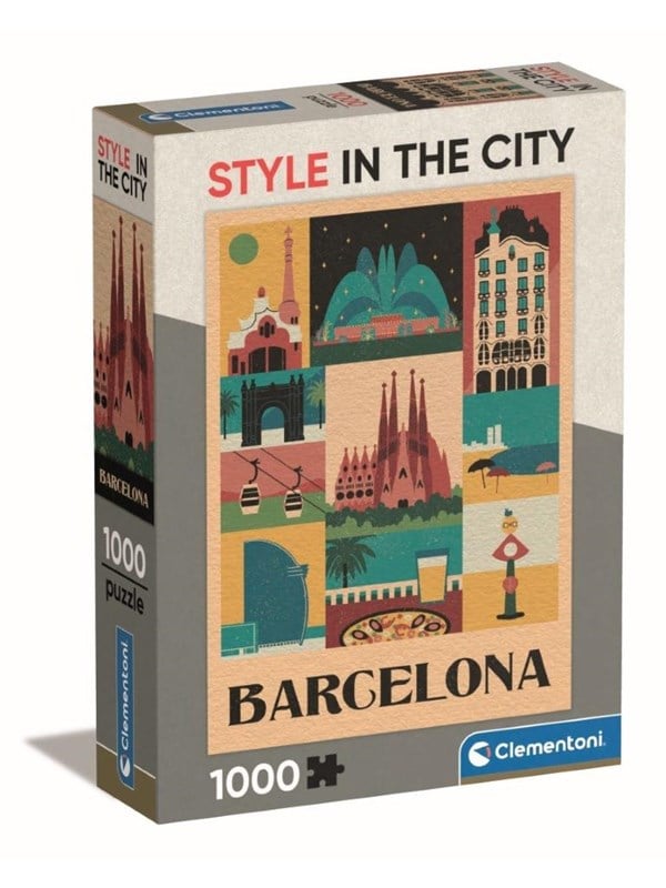 Clementoni Puslespill HQC Style in the City - Barcelona, 1000 2D Puslespill