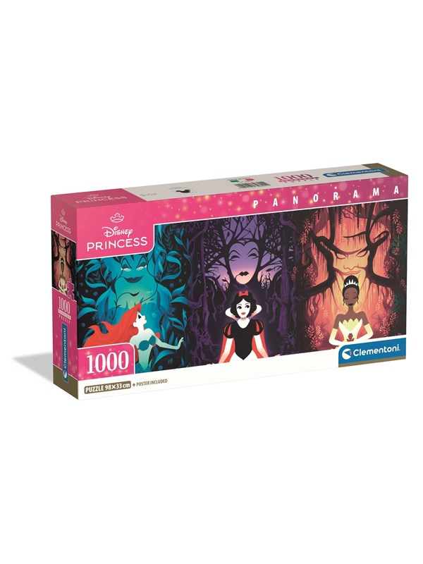 Clementoni Puslespill Panorama HQC Princess, 1000 brikker 2D Puslespill