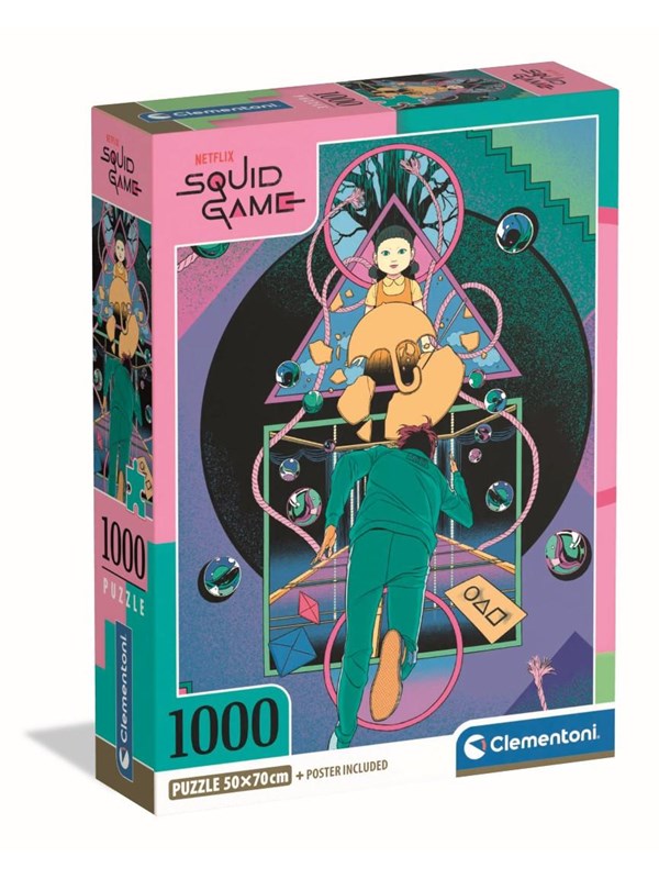 Clementoni Puslespill HQC Squid Game 2, 1000 brikker 2D Puslespill