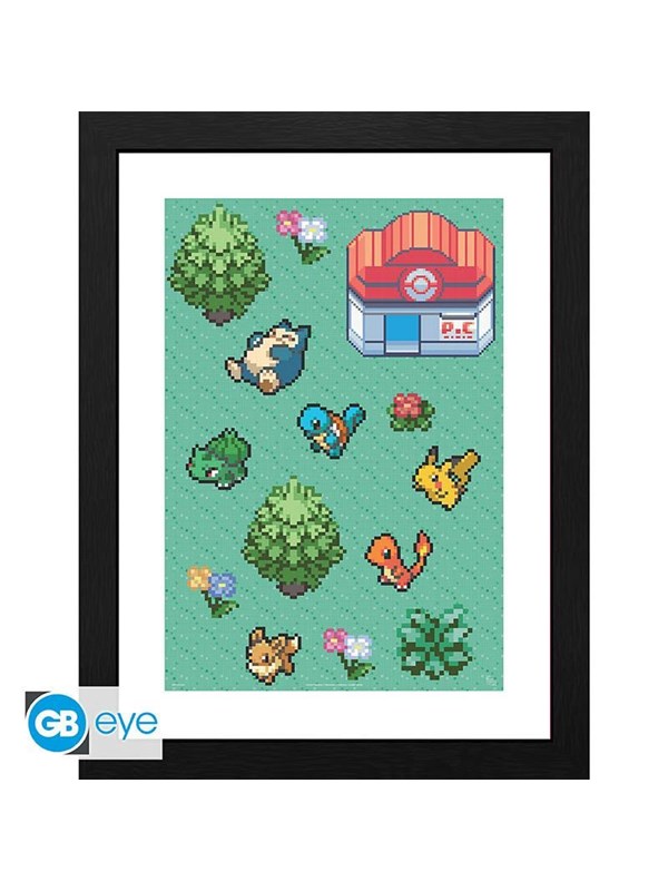 ABYstyle - Pokemon - Framed Print - Pixel Art - Bilde