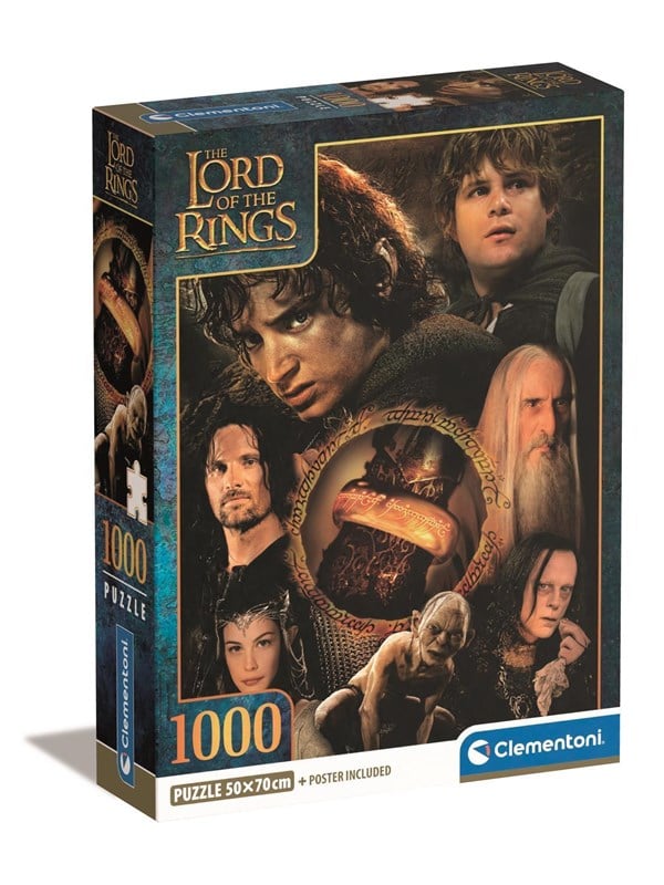 Clementoni Puslespill The lord of the rings, 1000 brikker 2D Puslespill