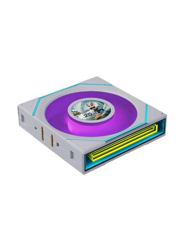 Lian Li UNI FAN SLINF LCD FLEX 120 - Kabinettvifte - 120mm - Hvit med RGB-lys - 30 dBA