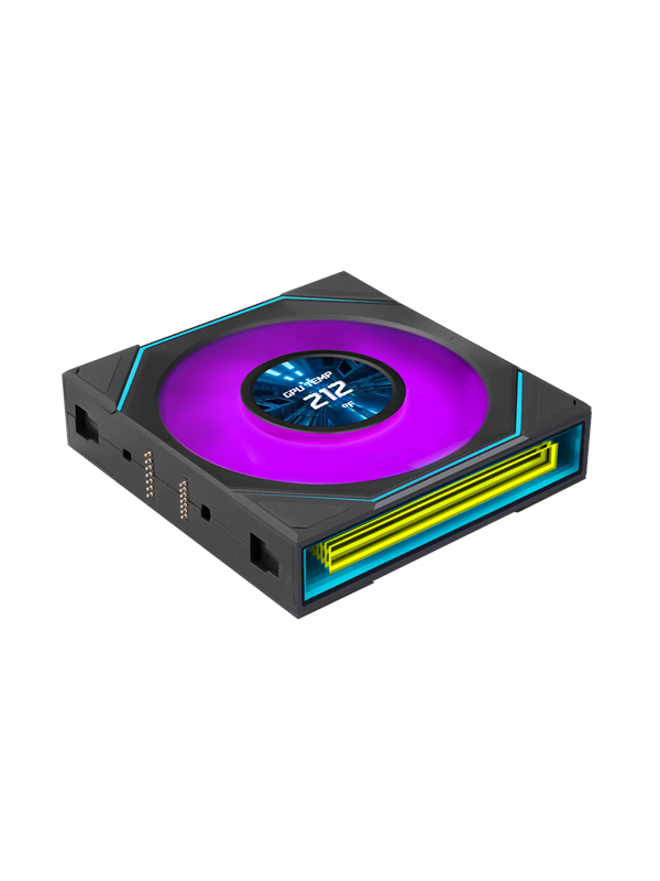 Lian Li UNI FAN SLINF LCD FLEX 120 Reversed - Kabinettvifte - 120mm - Svart med RGB LED-lys - 31 dBA