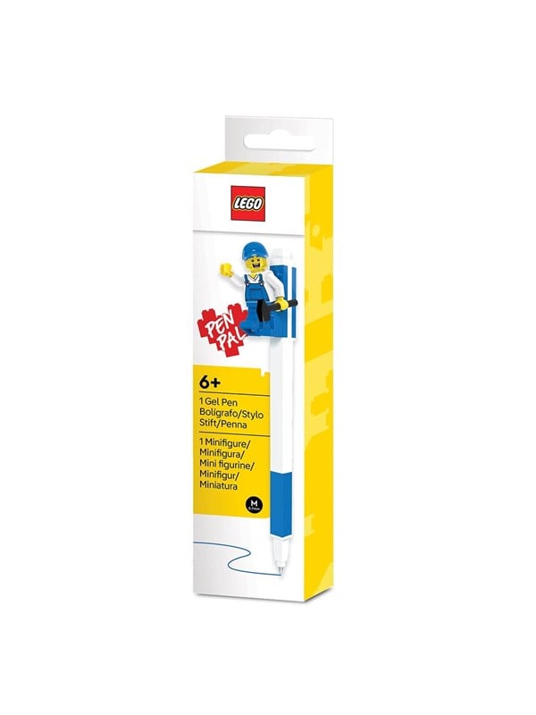 LEGO Pen Pal gelpenn med minifigur blå