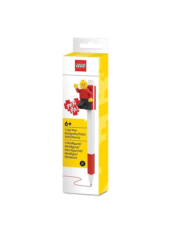 LEGO Pen Pal rød gelpenn med avtakbar minifigur