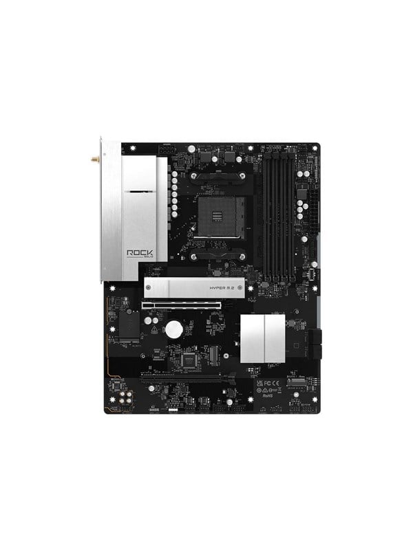 B550 Rock WiFi - motherboard - ATX - Socket AM4 - AMD B550 Hovedkort - AMD B550 - AMD AM4 - DDR4 RAM - ATX