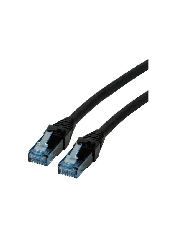 Roline patch cable - 3 m - black - Svart