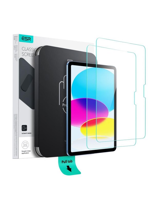 ESR UltraFit Tempered Glass 2-pack for iPad 10.9" 2022 (10th gen.) / 11" 2025 (11th gen.)
