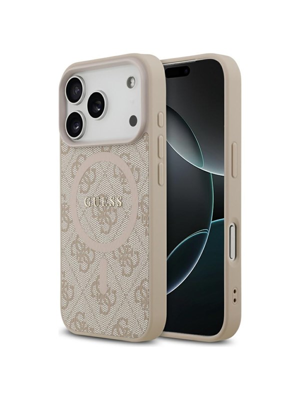 GUESS 4G Ring Classic Logo MagSafe Case for iPhone 17 Pro - Pink