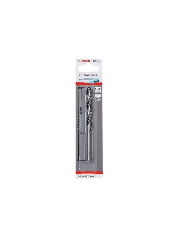 Bosch HSS PointTeQ Drill Bit 7mm 10pcs