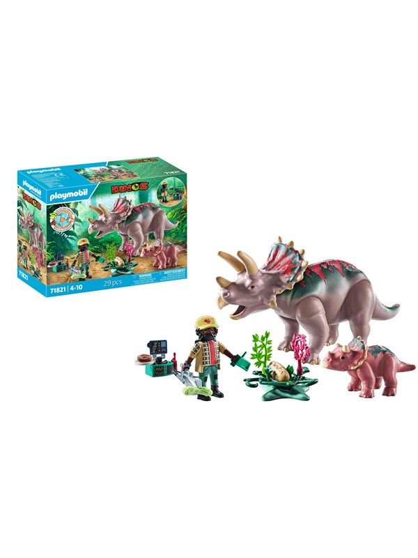 Playmobil Dinos - Dinos Triceratops Familie - 71821