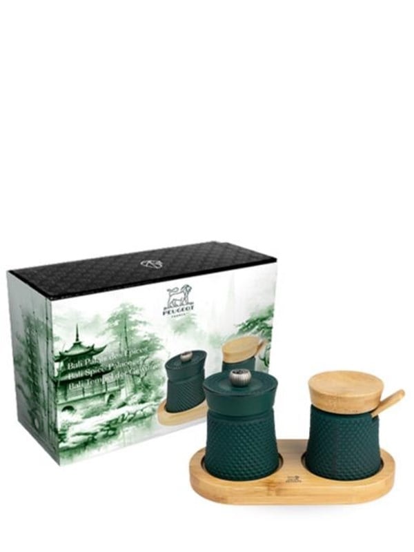 Peugeot BALI FONTE gavesett pepperkvern & salt forest green