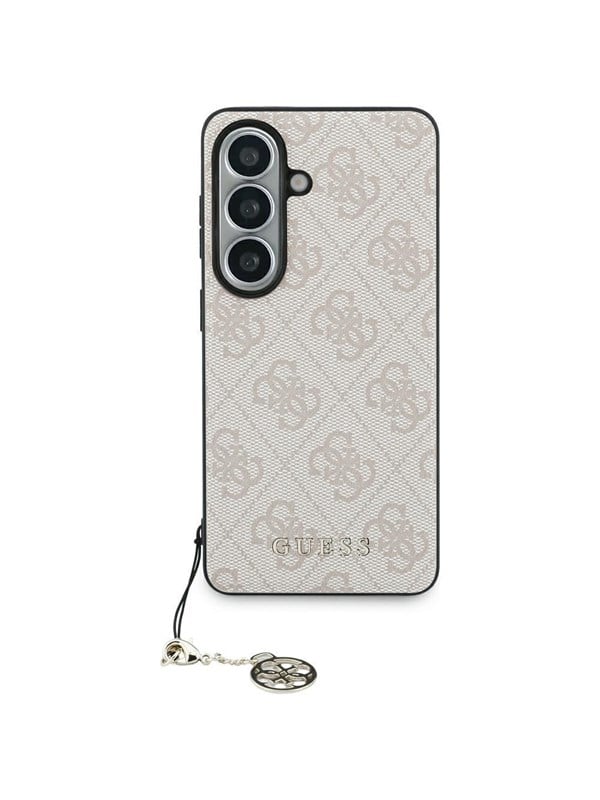 GUESS 4G Classic Logo Charm MagSafe Case for Samsung Galaxy S26 - Pink