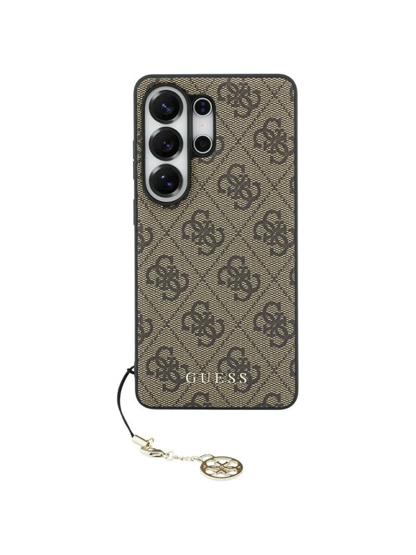 GUESS 4G Classic Logo Charm MagSafe Case for Samsung Galaxy S26 Ultra - Brown
