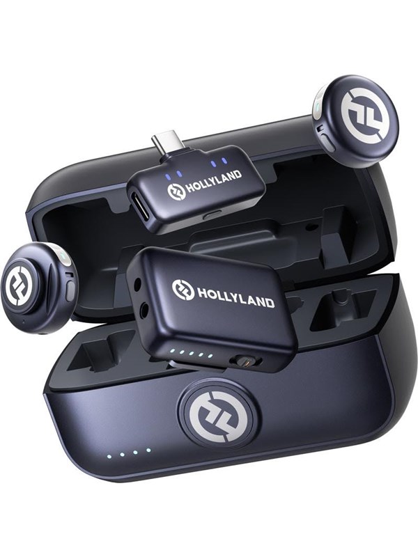 Hollyland Lark M3 Combo - 2TX + 2RX (1x USB-C RX & 1x Camera RX + 2x Wireless Microphones)