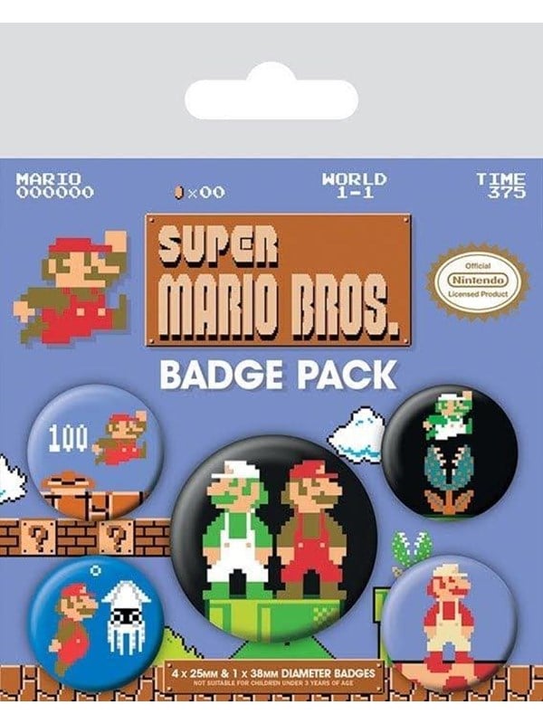 Pyramid - Nintendo - Super Mario Bros Badge Pack - Pin/Merke
