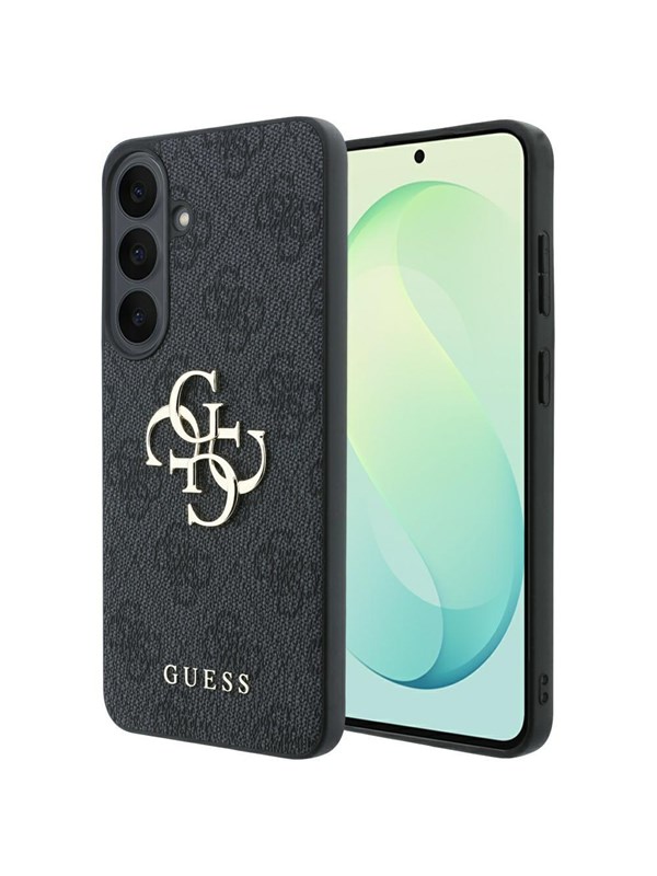 GUESS Embossed 4G Ring Classic Logo MagSafe Case for Samsung Galaxy S26 FE - Black