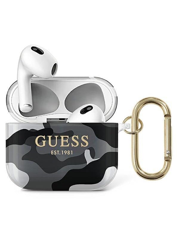 GUESS GUA3UCAMG AirPods 3 cover black/black Camo Collection
