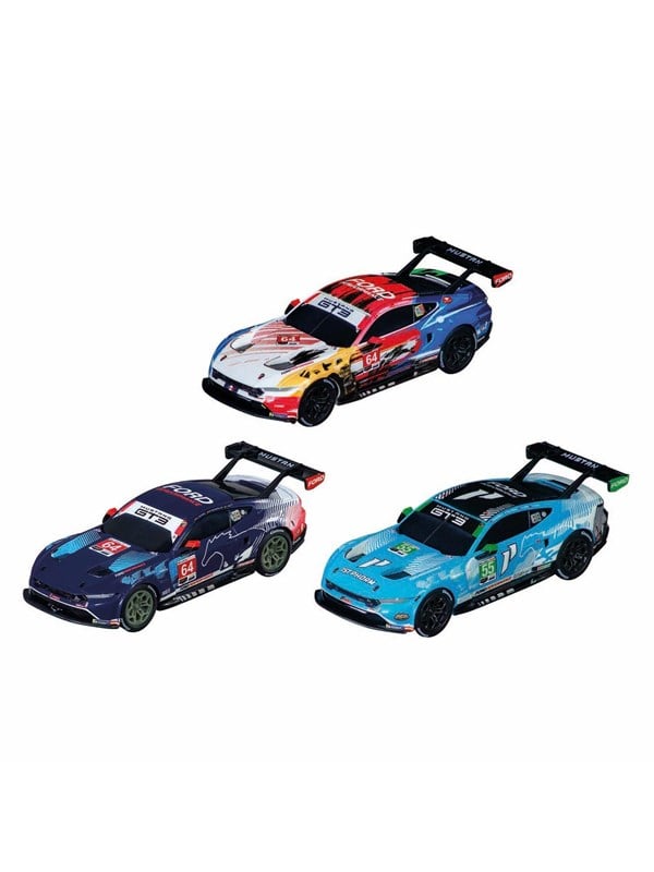 Carrera Pull back Ford Mustang GT3 1:43 - 3 pcs.