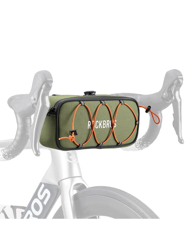 Rockbros TL001 ROAD TO SKY 1.9L Waterproof Handlebar Bike Bag - Green