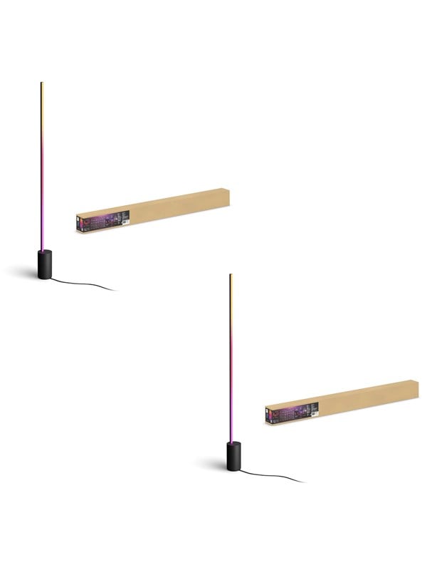Philips Hue Gradient Signe Floor Svart 2-pakning