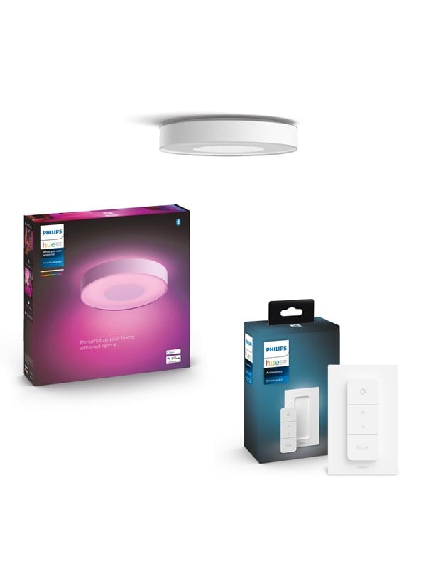 Philips Hue Infuse Medium Taklampe Hvit + Dimmer Switch V2