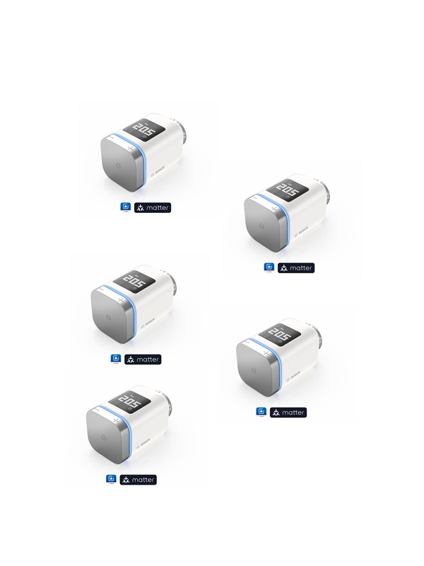 Bosch Smart Home-radiatortermostat II [+M], 5 stk.