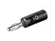 Lydkabel - Pro Banana Plug 4mm - Black - 4040849113734