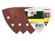 Slipemaskin - Bosch 25-delers slipepapirsett til deltasliper, korning 60, 120, 240 93 mm - 2607019500