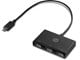 USB-hub - HP USB-C to USB-A USB-hub - USB 3.0 - 3 porter - Svart - Z6A00AA