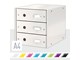 Arkivering & Oppbevaring - Leitz Skuffkabinett Click & Store WOW 3 skuffer Hvit - 60480001