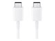 USB - Samsung USB cable USB-C (M) to USB-C (M) USB 2.0 (Max 3A/25W) 1 m white - EP-DA705BWEGWW