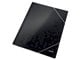 Mapper & Ordrebrett - Leitz Strikkmappe WOW kartong A4 Sort - 39820095