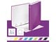 Ringpermer & Brevordnere - Leitz Ringperm WOW Laminert kartong A4+ 4DR/25mm Lilla - 42420062