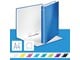 Ringpermer & Brevordnere - Leitz Ringperm WOW Laminert kartong A4+ 2DR/25mm Blå - 42410036