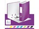 Ringpermer & Brevordnere - Leitz Brevordner 180° WOW Laminert kartong A4/80mm Lilla - 10050062
