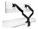 Skjermholder - Kensington SmartFit® One-Touch høydejusterbar dual skjermholder, svart - K59601WW