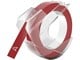 Papir, Fotopapir & Etiketter - DYMO autentisk pregeetiketttape | 9 mm x 3 m rull | Hvitt trykk på rødt | Selvklebende | for pregeetikettmakere | 1 rull - 520102