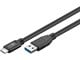 USB - Pro USB-A <-> USB-C - 3m - USB 3.0 - Svart - PUSB3.2G1-AC-BLK-3M