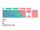 Tastatur - Glorious GPBT Keycaps - Pastel - 115 PBT keycaps - Nordic - Tastehetter - Nordisk - Grønn - GLO-KC-GPBT-P-N